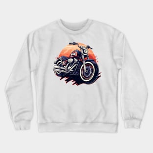 Vintage Retro Motorcycle Crewneck Sweatshirt